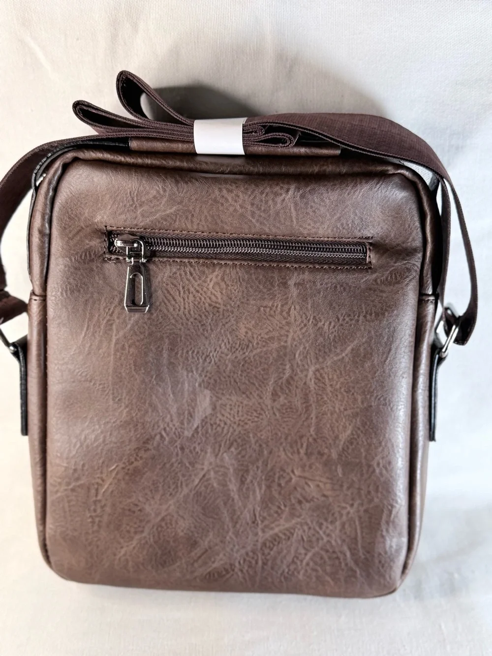 Brown Leather Crossbody Bag for Men or Women
